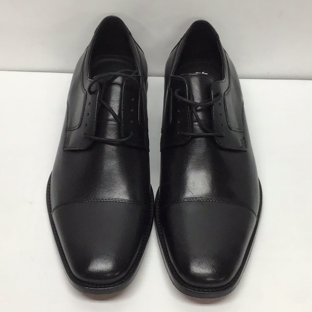 Johnston & Murphy NWOT Black Leather Lace-up Shoes Size 9W